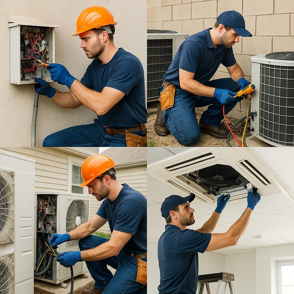 Services Air Conditioning Repair Collage
